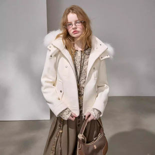 DIDDIMODA 连帽毛呢外套/呢大衣/裤子