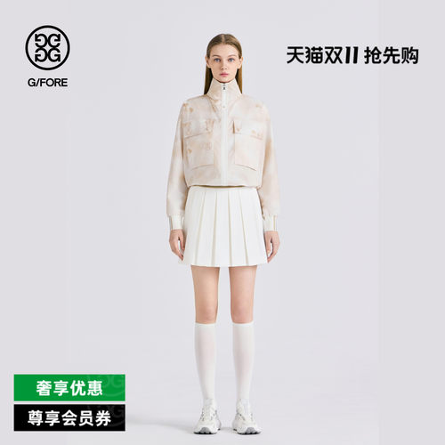 G/FORE吉福官方春夏新品女士高尔夫服装PLEATED CULOTTE百褶短裙