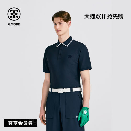 G/FORE吉福官方春夏新品男士高尔夫服装JERSEY POLO针织POLO衫
