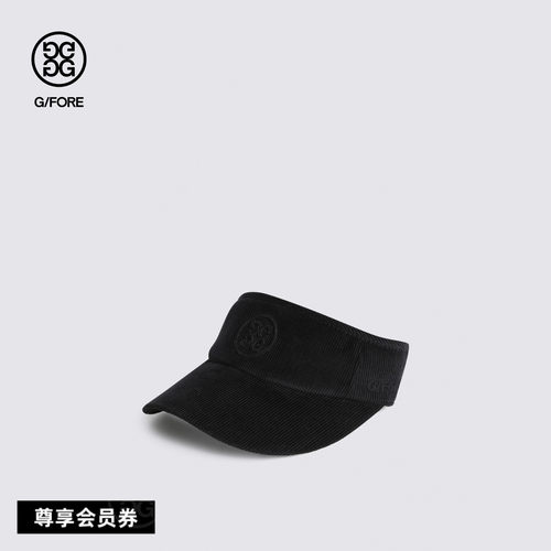 GFORE吉福官方秋季新品CORDUROY VISOR女士灯芯绒空顶帽