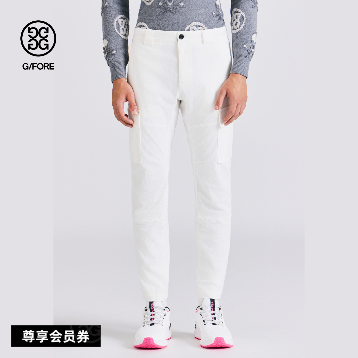 GFORE吉福官方秋冬新品男士高尔夫服装SLIM CARGO PANTS工装裤
