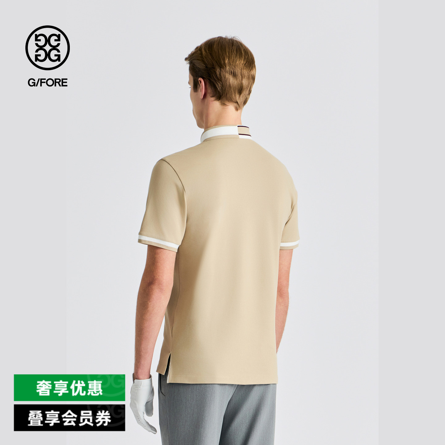 G/FORE吉福官方春夏男士高尔夫服装COLLAR-POINTED短袖POLO衫图片