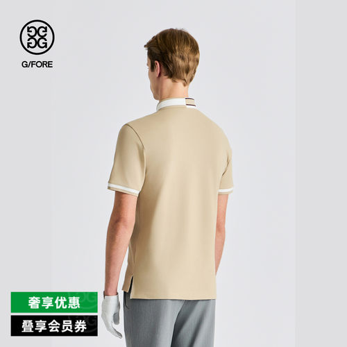 G/FORE吉福官方春夏男士高尔夫服装COLLAR-POINTED短袖POLO衫