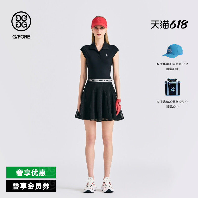 G/FORE吉福官方春夏女士高尔夫服装POLO T-SHIRT无袖POLO衫
