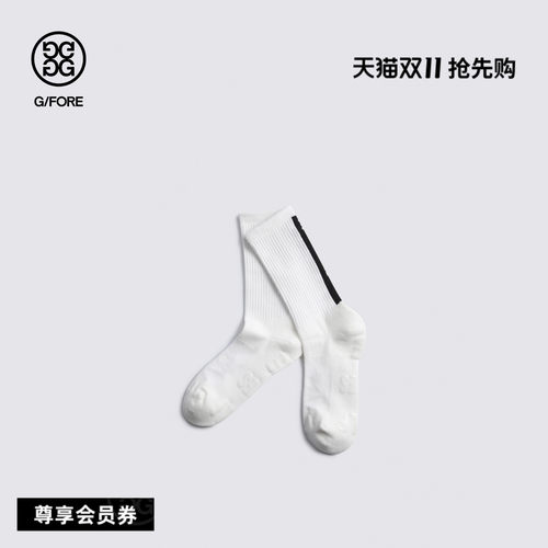 G/FORE吉福官方早秋新品COLOUR BLOCK CREW SOCK女士中筒袜