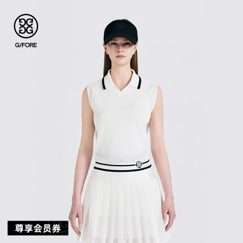 G/FORE吉福官方早秋新品女士高尔夫服装SLEEVELESS POLO无袖衫