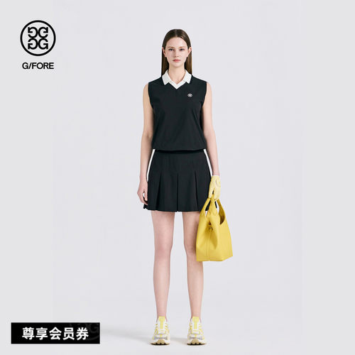 G/FORE吉福官方早秋新品女士高尔夫服装PLEATS SHORT百褶短裙