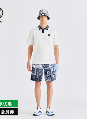 G/FORE吉福官方春夏男士高尔夫服装SEERSUCKER短袖POLO衫