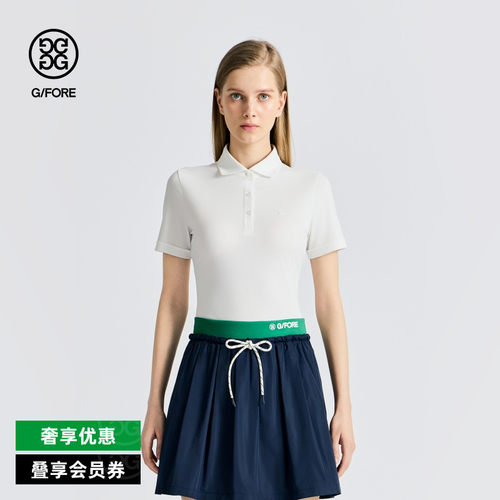 G/FORE吉福官方春夏女士高尔夫服装ESSENTIAL短袖POLO衫