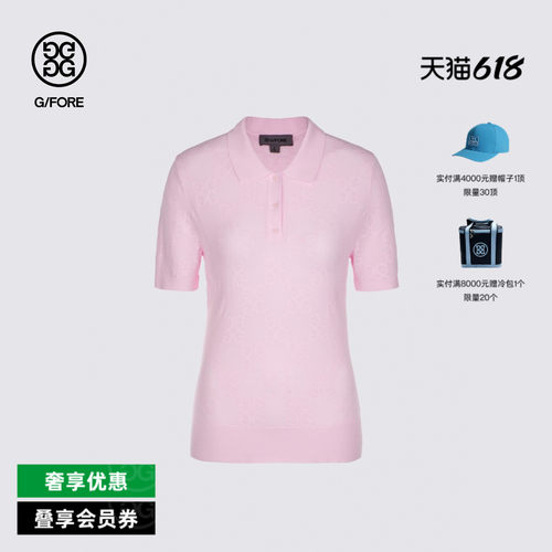 G/FORE吉福官方女士高尔夫服装POLO SWEATER短袖POLO衫