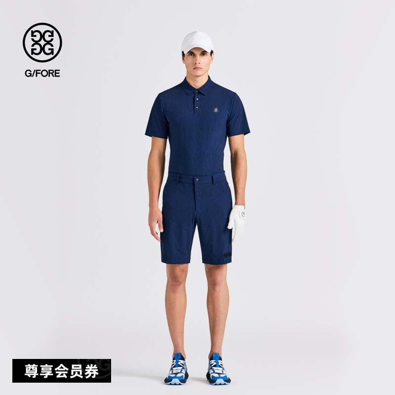G/FORE吉福官方早秋新品男士高尔夫服装TEXTURED PATTERN短袖POLO