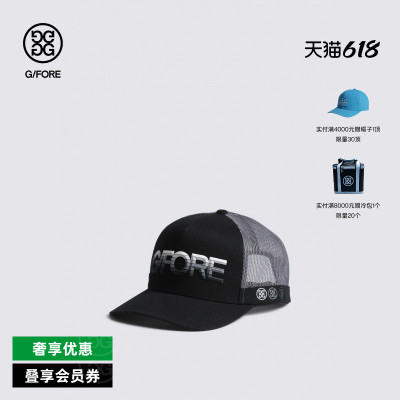 G/FORE吉福官方STRIPED LOGO TRUCKER鸭舌帽