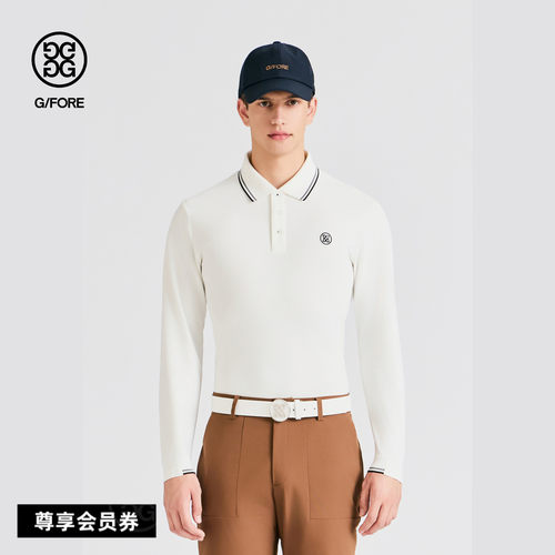 G/FORE吉福官方秋冬男士高尔夫服装LONG SLEEVES针织POLO衫