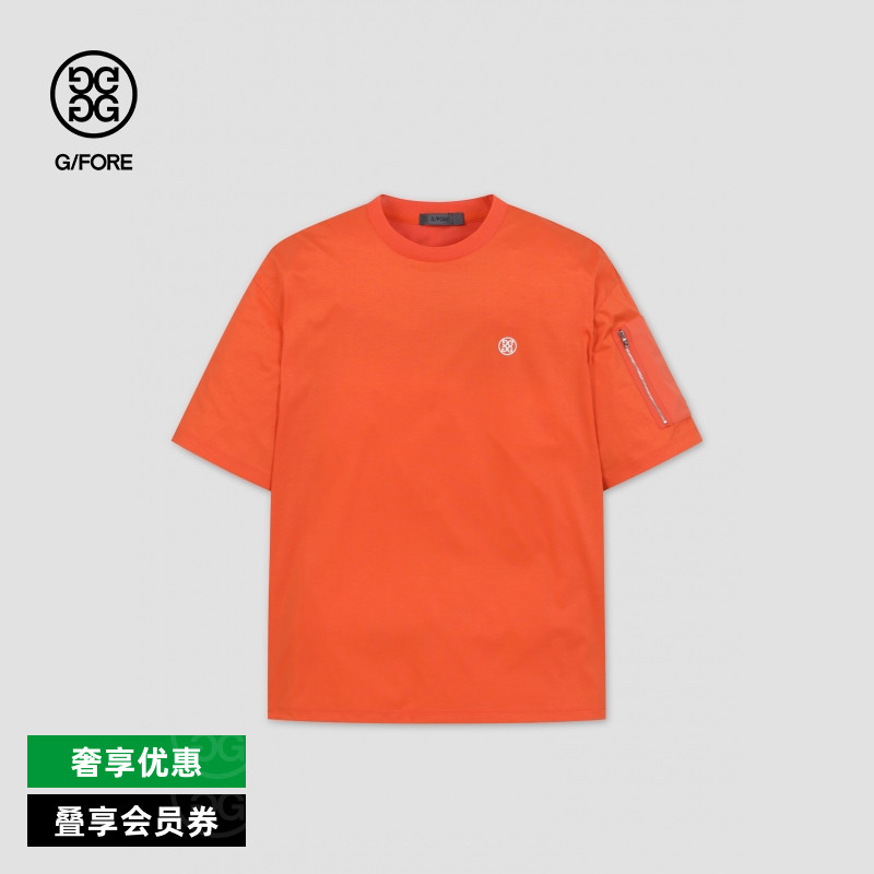 G/FORE吉福官方男士高尔夫服装OVERFIT针织短袖T恤衫