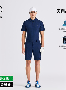 G/FORE吉福官方秋冬男士高尔夫服装TEXTURED PATTERN短袖POLO