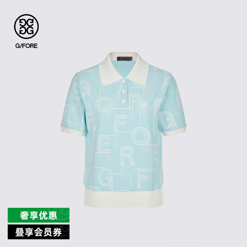 G/FORE吉福官方女士高尔夫服装GRAPHIC POLO衫