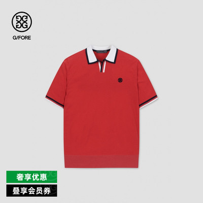 G/FORE复古印花短袖POLO衫