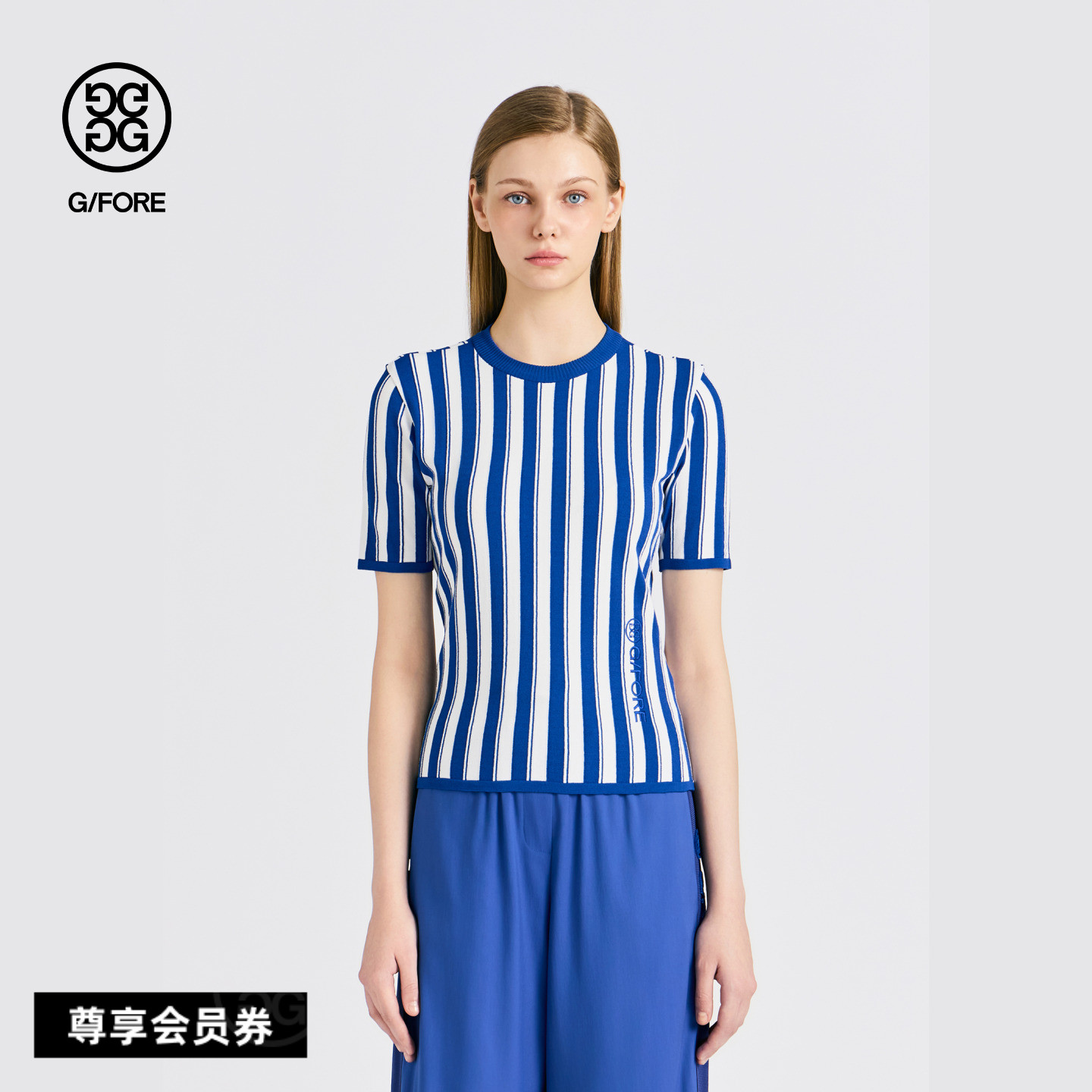 G/FORE吉福官方秋冬新品女士高尔夫服装SWEATER短袖针织衫