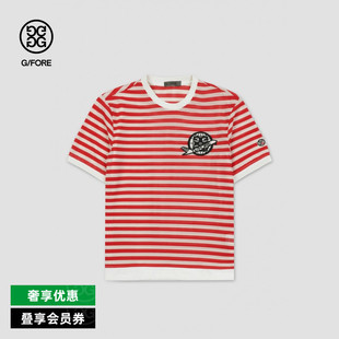 STRIPE短袖 FORE吉福官方条纹男士 高尔夫MESH 圆领衫