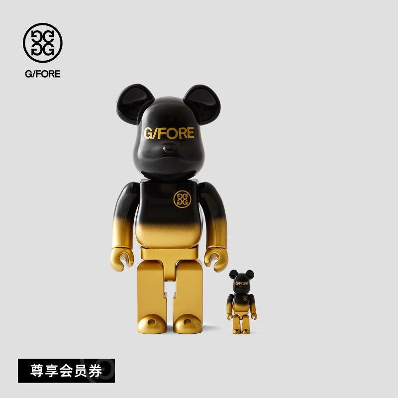 BEARBRICK联名G/FORE积木熊玩偶