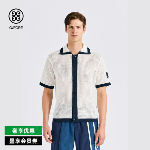G/FORE吉福官方春夏男士高尔夫服装KNIT SHIRT针织衫