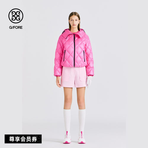 GFORE吉福官方女士高尔夫服装SHORT DOWN JACKET羽绒服