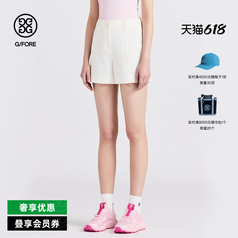 G/FORE吉福官方秋冬女士高尔夫服装MID WAISTED SHORT短裤