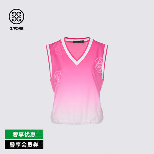 G/FORE吉福官方女士高尔夫服装V NECK VEST背心