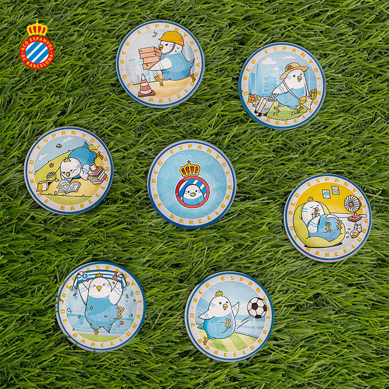 西班牙人个性化水晶玻璃磁贴冰箱贴 足球周边定制创意礼品5个包邮