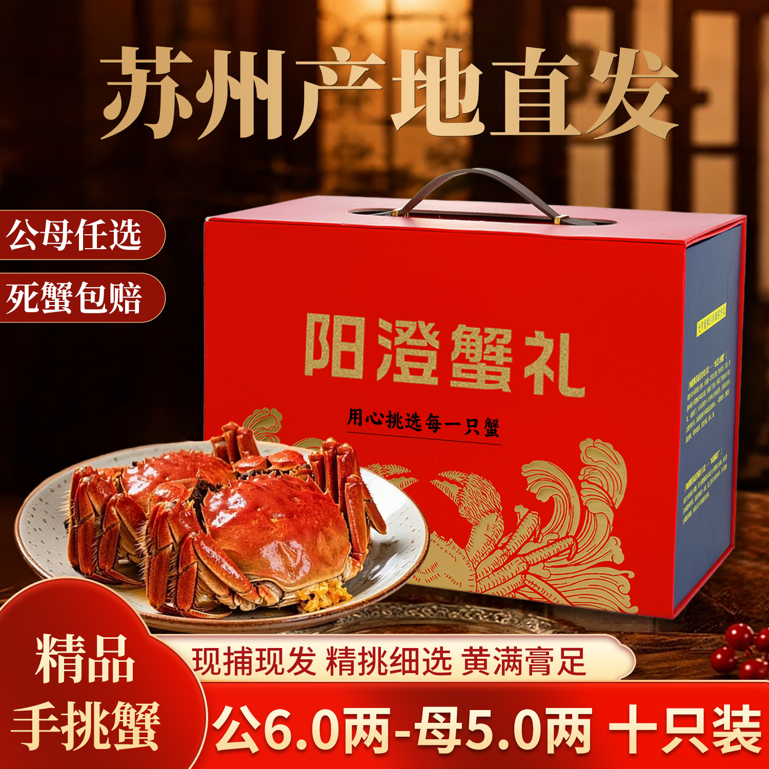 产地优选阳澄精品大闸蟹图片