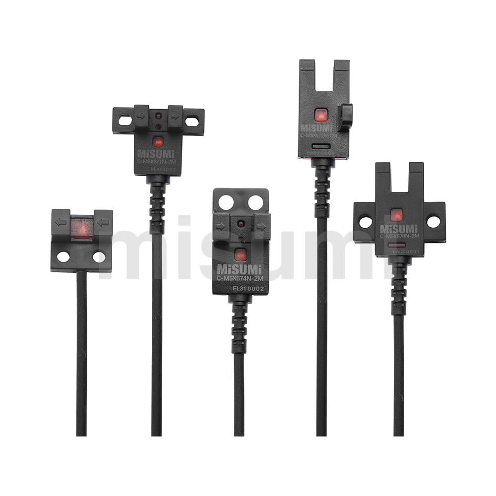 U槽型光电开关C-MSX670N 671N 672N 674N/P-2M带线感应传感器