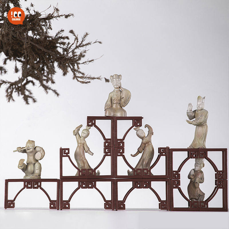 calorie桌上博物馆迷你兵马俑盲盒手办桌面摆件创意玩具娃娃国潮