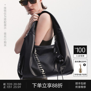 NINA 原創(chuàng)托特包 妮娜恩雅花繩軟hobo包包腋下真皮女2025新款 ENYA