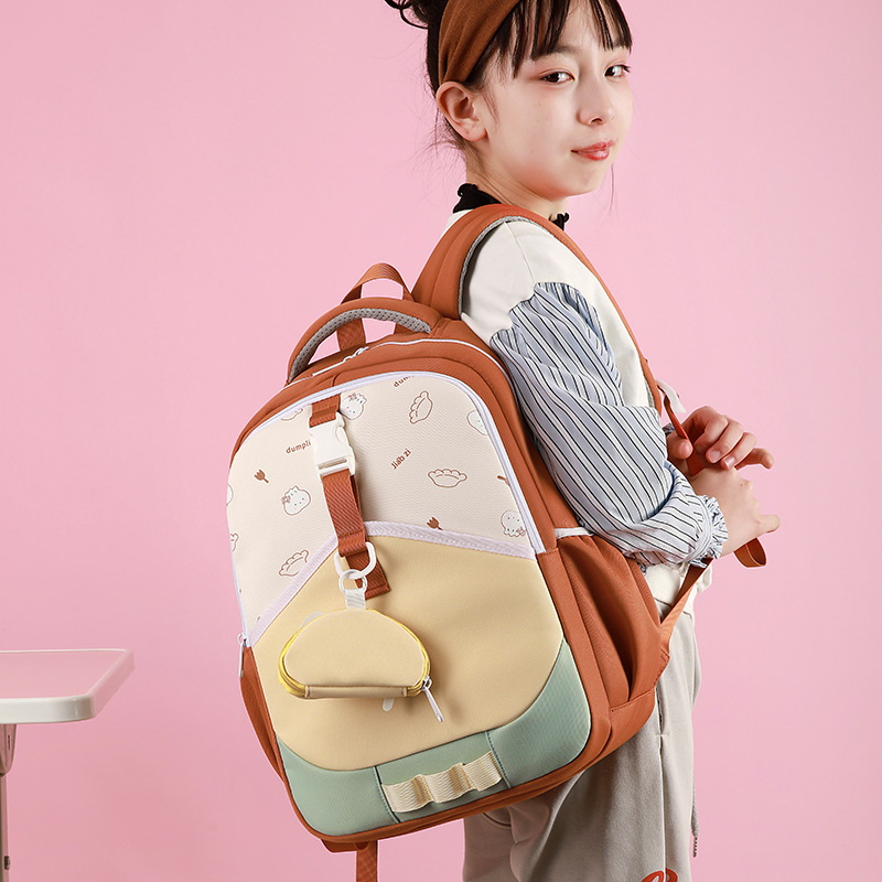森系可爱背包小学生上课甜美风书包初高中学生旅行学院双肩包