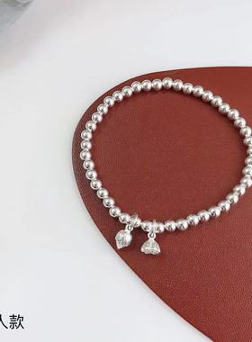 香港正生纯银S925纯银周家同款两世欢手链莲蓬莲心转运珠手串纯银