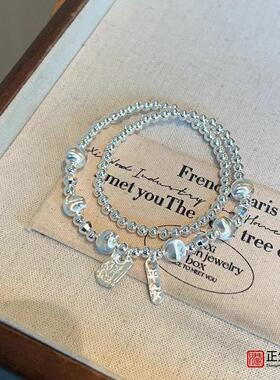 香港正生新款S925纯银双层