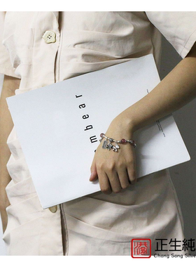 厂家直销DiyS925纯银福袋算盘木马草莓晶手串女饰品配件转运手链