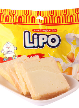 Lipo奶油味面包干 越南进口饼干 吃货网红小零食蛋糕休闲食品