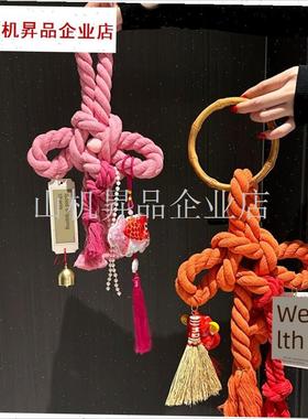 新年装饰挂件摆件万字结中国结挂饰2025蛇年春节客厅Z门挂氛围布.