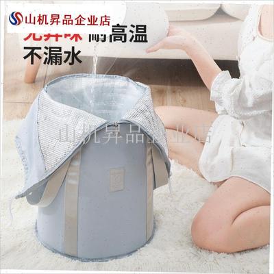 泡脚桶家用养生便携可折叠高深过B小腿熏蒸加厚保温足浴女士洗脚.