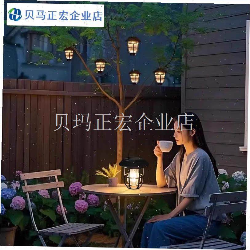 太阳能挂树灯防水照明灯户外灯庭院人I体自动感应灯花园阳台灯小