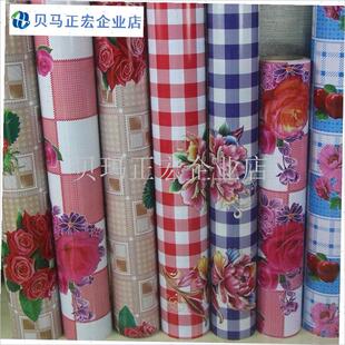 地板革桌布双面台布正方形加厚防水防I油塑料印花家用免洗围墙面