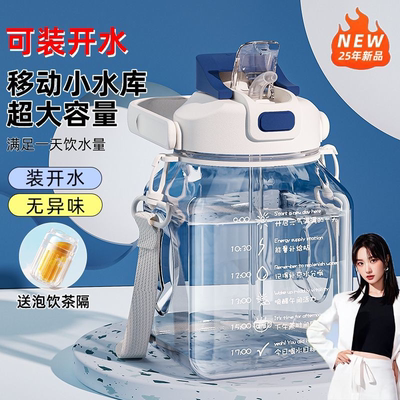 新款夏季大容量耐高温儿童吸管杯