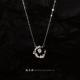 月下星语 999足银星星月亮项链女轻奢小众设计感锁骨链送女友