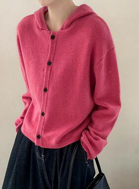 连帽山羊绒针织开衫毛衣外套女站欧洲2女YTSY102204秋装新款2欧货