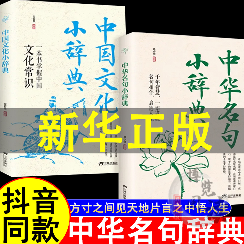 中华名句小辞典 中国文化小辞典千年智慧一语道破名句相伴启迪人生中华经典名句学习工具书方寸之间见天地片言之中悟人生千年智慧
