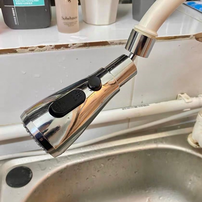 花洒延长水嘴厨房增压通用万能水龙头防溅水延伸器接头洗菜盆万向