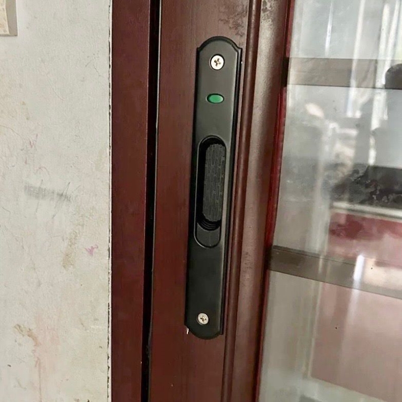 双面90型把手勾锁推拉门玻璃窗锁单面钩锁断桥铝推拉移门条形窗户