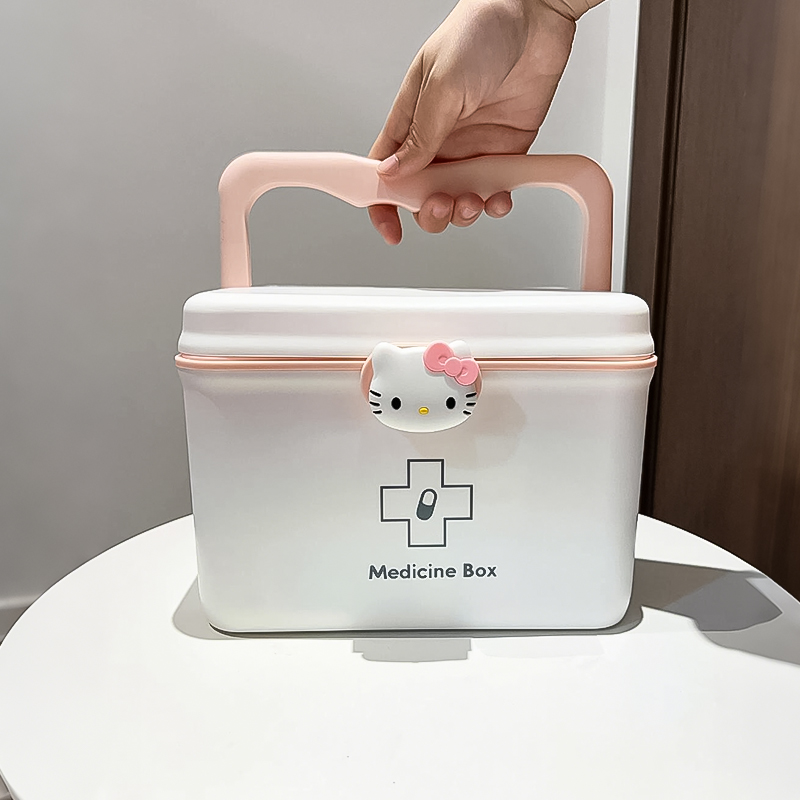 哈嘍Kitty家用醫藥箱大容量藥物