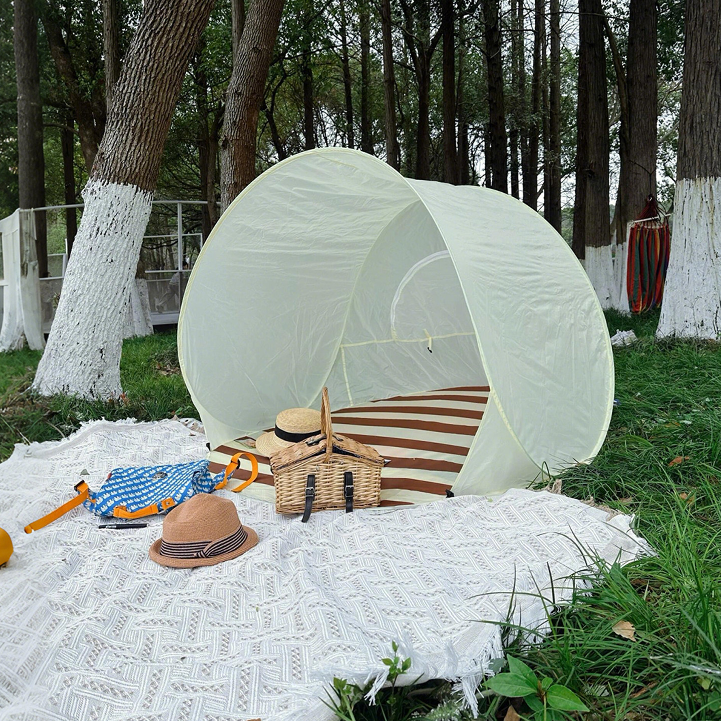 露营帐篷户外折叠便携式儿童野餐一键开合遮阳防晒沙滩野炊装备